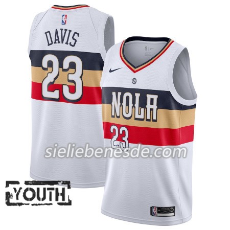 Kinder NBA New Orleans Pelicans Trikot Anthony Davis 23 2018-19 Nike Weiß Swingman